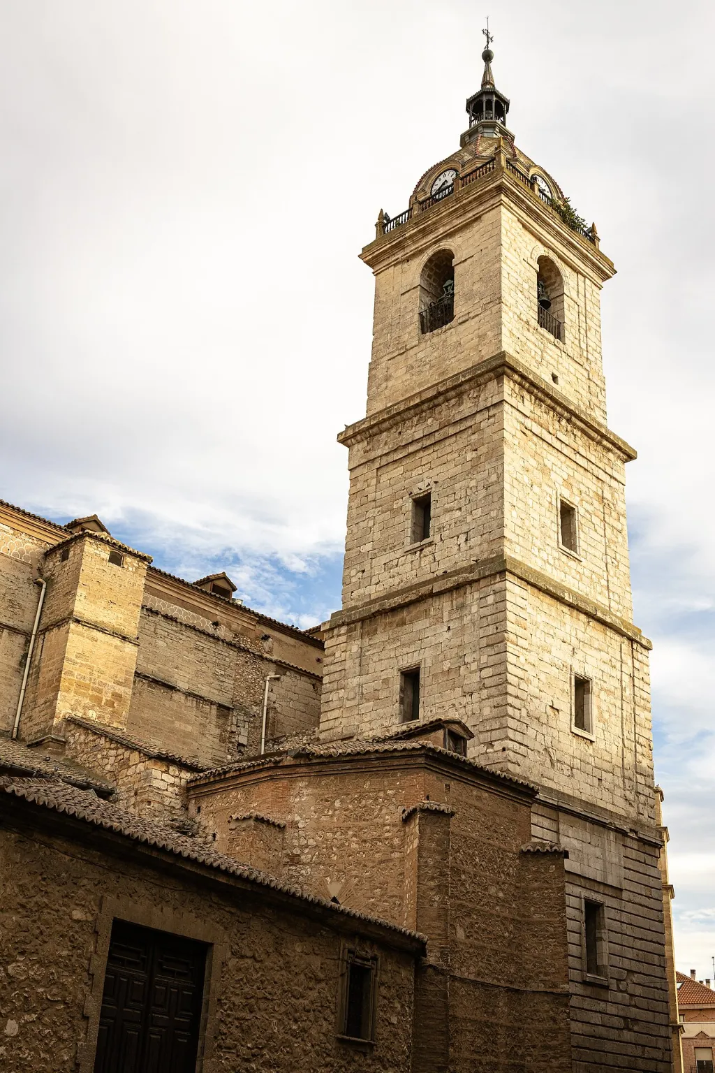 Torre de la catedral de Santa María del Prado, en Ciudad Real