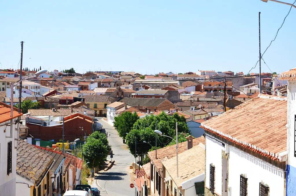 Vista de los tejados de Ossa de Montiel